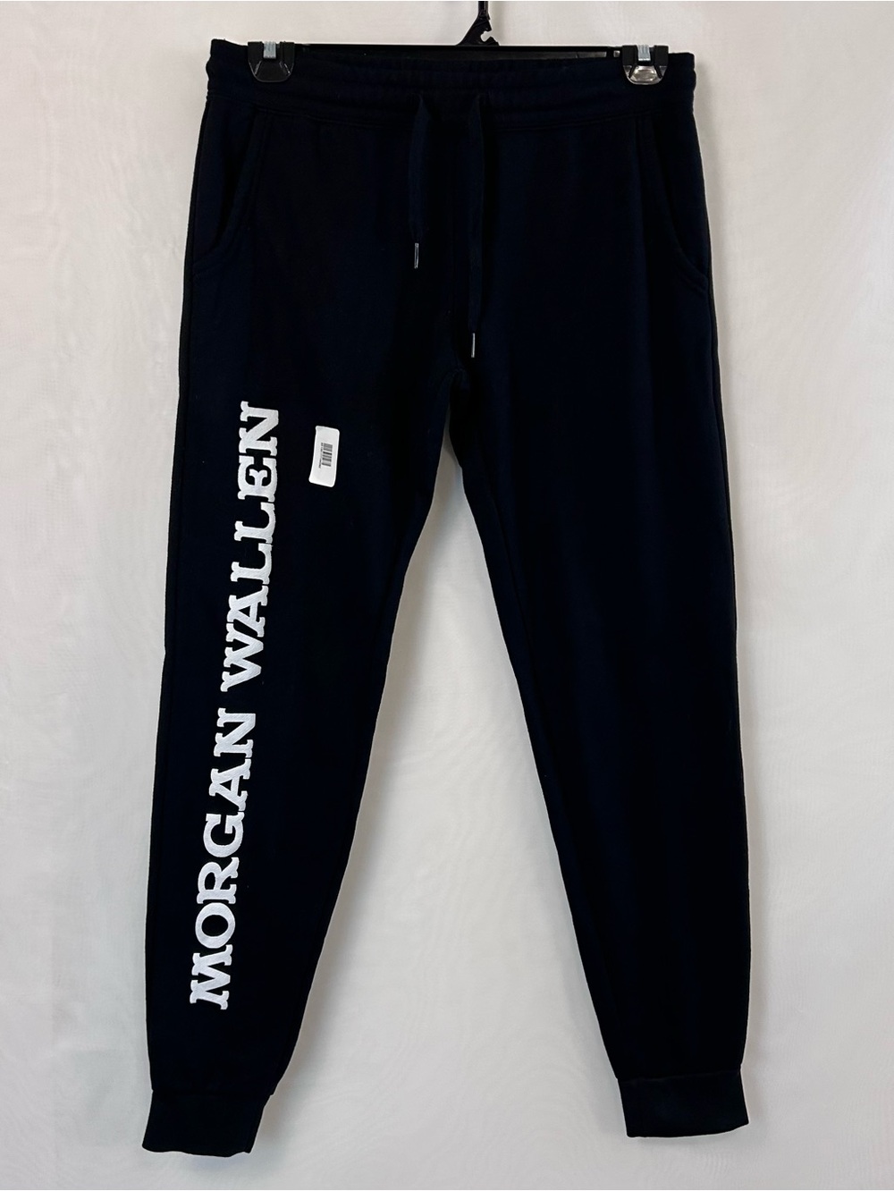New Morgan Wallen Womens Black Drawstring Waist Sweatpants / Size Medium